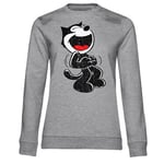 Hand Drawn Felix The Cat Girly Sweatshirt, Sweatshirt