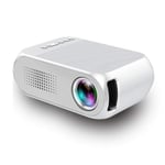 LUFKLAHN Household Mini Projector, LED Mini Portable 1080P Projector (Color : White, Size : UK)