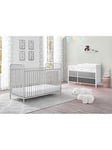 Little Seeds Monarch Hill Poppy Nursery 6 Drawer Changing Table - White/Grey, White/Grey