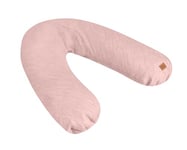 BEABA, Big Flopsy, Coussin Allaitement/Grossesse, Oreiller Maternité, Multifonctions, Convient pour Dormir/Allaiter, Soutien, Hypoallergénique, Détente, Confort Optimal, Nuit Apaisée,Lin,Oekotex,Rose