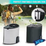 Mobile Air Conditioning Cooler Usb Waist Fan Portable Mini A Black