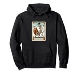 The Strength Tarot Card Halloween Skeleton Gothic Magic Pullover Hoodie