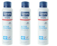 Sanex Men Active Control 48h Antiperspirant Spray 200ml / X3