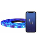 Smart LED-strip med plugin-trafo og Bluetooth-kontroll, lengde 5 meter, LED 270lm RGB+W