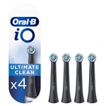 Oral-B iO Ultimate Clean Brossettes Noires, Lot de 4