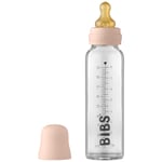 BIBS 225 ml Nappflaska I Glas Blush | Rosa | 0-3