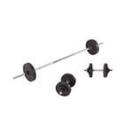 Decathlon Weight Training Dumbbells And Bars Set 50 Kg