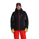 Spyder Vertex Jacket Veste de Ski Homme, Noir, Large