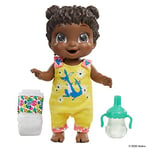 Baby Alive Baby Gotta Bounce Doll, Kangaroo Outfit, Bounces with 25+ SFX and Giggles, Drinks and Wets, Black Hair Toy for Children Aged 3 and Up