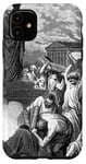 Coque pour iPhone 11 Saint Paul à Ephèse Gustave Dore Religieux Biblique Art