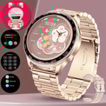 Montre Intelligente Multifonction Pour Femme Avec Écouteurs, Écran 1.39 Pouces Étanche Ip68, 100 Modes Sportifs, Podomètre Calorie, Montre Connectée Santé, Tracker Activité Fitness