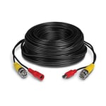 Xclio 20m CCTV DC and BNC Solid Copper CCTV Cable with Power