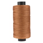 iixpin 350M Nylon Strong Waxed Thread Spools Sewing Machine Embroidery Beading Spools for Bowstring Braided String Twine Kite Line Fishing Thread Brown One Size