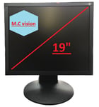 M.C vision 19" LED 1080P Monitor HD BNC HDMI & VGA CCTV SCREEN 4:3
