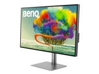 BenQ DesignVue PD3220U - LED-skärm - 32 (31.5 visbar) - 3840 x 2160 4K @ 60 Hz - IPS - 350 cd/m² - 1300:1 - HDR10 - 5 ms - 2xThunderbolt 3, 2xHDMI, DisplayPort, USB-C - högtalare - grå, svart