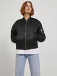 JackandJones Svart bomberjacka dam i satin (Black,XL)