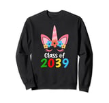 Unicorn Class of 2039 Grow With Me Back To School Girls Sweatshirt