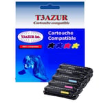 Lot de 5 Toners Lasers compatibles pour imprimante Samsung ProXpress C3010ND, C3060FR - T3AZUR (Noir et Couleurs)