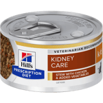 Hill's Prescription Diet Feline k/d Kidney Care Chicken & Vegetables Stew Canned - Wet Cat Food 82 g x 24