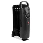 5 Fin Portable Electric Oil Filled Radiator Heater 650W Adjustable Temperature