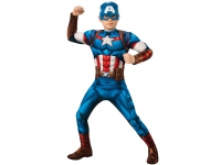 Avengers Captain America Deluxe-dräkt för barn (Storlek S/104)