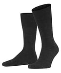 FALKE Men's Airport M SO Wool Cotton Plain 1 Pair Socks, Grey (Anthracite Melange 3080), 8.5-9.5