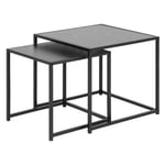 Urban Fusion Collection - Seaford Satsbord 45x50x50 cm Ask Svart