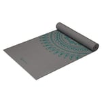Gaiam Unisex's Premium Longer Wider Marrakesh Yoga Mat, Grey, 68 24-Inch x 6mm