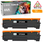 2  Toner Cartridge Compatible For HP CF244A 44A LaserJet M15w M15a MFP M28w M28a