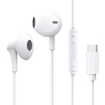 USB C Earbuds Headphones, HiFi Earphones Deep Bass, Compatible with Samsung Galaxy S20 S21 Ultra Note 10, Google Pixel 5/4XL/4/3XL/3/2XL/2, OnePlus 8 Pro 8T 7T Most Type C Mobile Devices