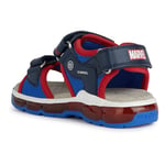 Geox J Sandal Android Boy, Navy red, 8.5 UK Child