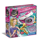 Clementoni 18692 Maquina Rhinestone Crazy Chic Machine-Art and Crafts for Girls Ages 7, Strass Stickers, Multi-Coloured, Medio
