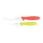Rockingham Forge 8007 Essentials Range Ensemble de couteaux utilitaires 2 pièces Rouge et vert