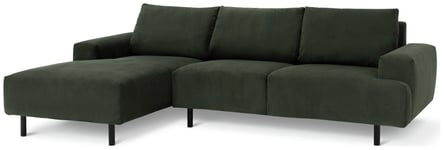 Habitat Julien Fabric Left Hand Corner Chaise Sofa - Green