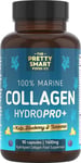 Powerful Marine Collagen Tablets with Hyaluronic Acid, Biotin & Blueberry 90 Cap