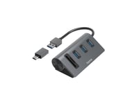 Hama 00200140, Usb 3.2 Gen 1 (3.1 Gen 1) Type-A, Antracit, Svart, Microsd (Transflash), Microsdhc, Microsdxc, Sd, Sdhc, Sdxc, Usb 3.2 Gen 1 (3.1 Gen 1) Type-A, Gjuten Aluminium, Windows 10, Windows 11, Windows 7, Windows 8
