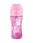 Twistshake Anti-Colic Stainless Steel 330Ml Marble Pink Baby & Maternity Baby Feeding Baby Bottles & Accessories Baby Bottles Pink Twistshake