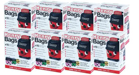 80 x Genuine Numatic HENRY XTRA HVX200 NQS250 HENRY MICRO HVR200M Cleaner Bags