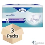 3x TENA ProSkin Incontinence Slip Maxi - Small - Pack of 24 - 2500ml