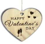 Pet-Jos Valentines Day Wooden Heart Plaque Gift for Your Love Heart Wooden Hanging Sign Friendship Quote Gift for Him for Her I Love You Plaque FBA