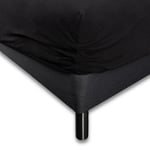 Formsydda lakan 180x200 cm - Svart jerseylakan - IN Style - Formsydda lakan till dubbelsäng