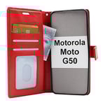 Crazy Horse Wallet Motorola Moto G50 (Röd)