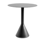 HAY - Palissade Cone Table - Anthracite - Ø70 cm - Anthracite - Grå - Matbord utomhus - Metall