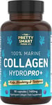 Powerful Marine Collagen Tablets - with Hyaluronic Acid, Biotin & Blueberry -