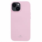 Mercury iPhone 15 Plus Skal Jelly Glitter Rosa