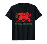 Cymru Am Byth Welsh Rugby Dragon Wales Player Pride Gifts T-Shirt