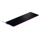 Tapis de souris de jeu - SteelSeries - QcK Prism - Éclairage RVB - Tissu microtissé - Base antidérapante