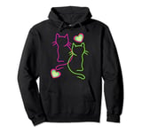 Kittens Cats Cats Hearts Valentine Valentine's Day Friends Pullover Hoodie