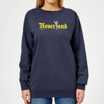 Disney Peter Pan Tinkerbell Neverland Women's Sweatshirt - Navy - S