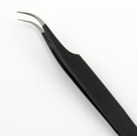 Professional Extension Tweezers Pointed Curved Eyebrow Pro Eyelash Tweezers 4.8"